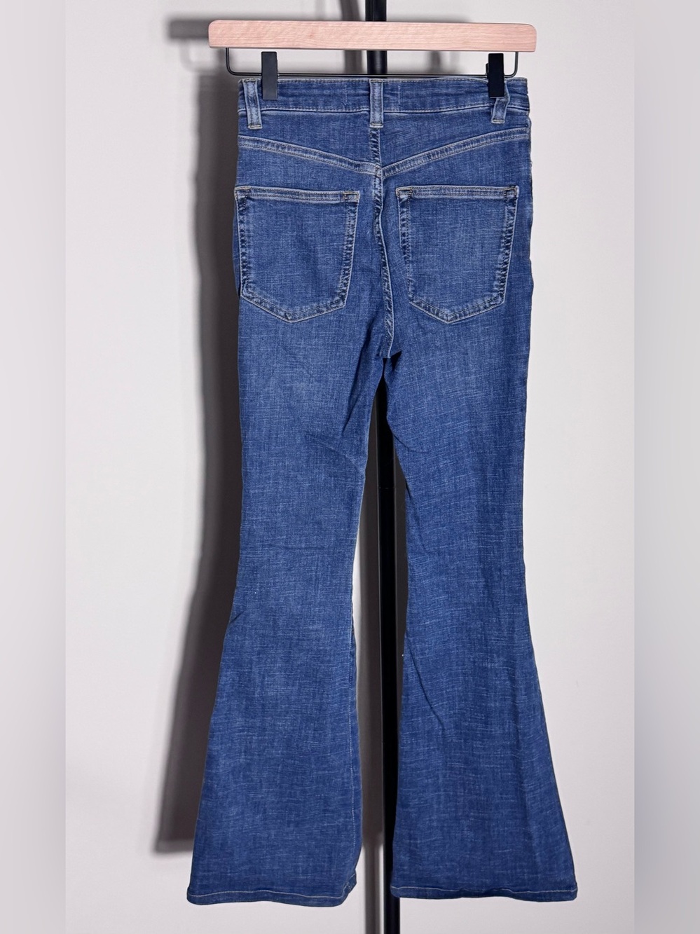 We The Free Bell Bottom Jeans High Rise  Retro Vintage Y2K Sz 25 - Picture 9 of 11